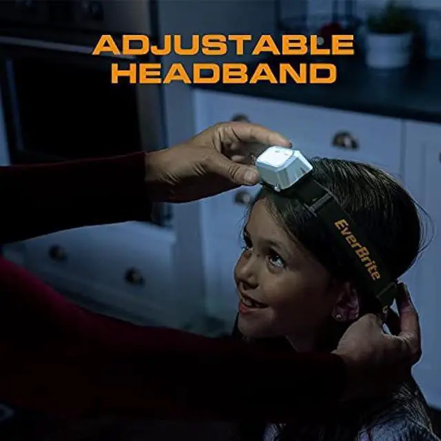 Alt view image 4 of 6 - EverBrite LED Headlamp, 4 Lighting Modes, Pivoting Head with Adjustable Headband, IPX4 Water Resistant Perfect for Running, Camping and Hiking, 3 AAA Battery Powered(5 Pack)