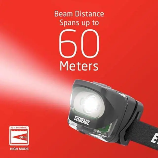Alt view image 5 of 7 - Rechargeable LED Headlamps by Eveready, Super Bright Water Resistant Head Lights for Running, Camping, Emergency, Outdoors (USB Cable Included)