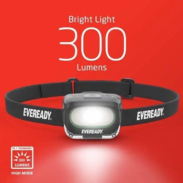 Alt view image 4 of 7 - Rechargeable LED Headlamps by Eveready, Super Bright Water Resistant Head Lights for Running, Camping, Emergency, Outdoors (USB Cable Included)