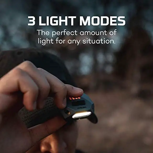 Alt view image 4 of 7 - NEBO Einstein Cap Light | Rechargeable 50 Lumen Cap Light 18 Hours of Operation Between Charges