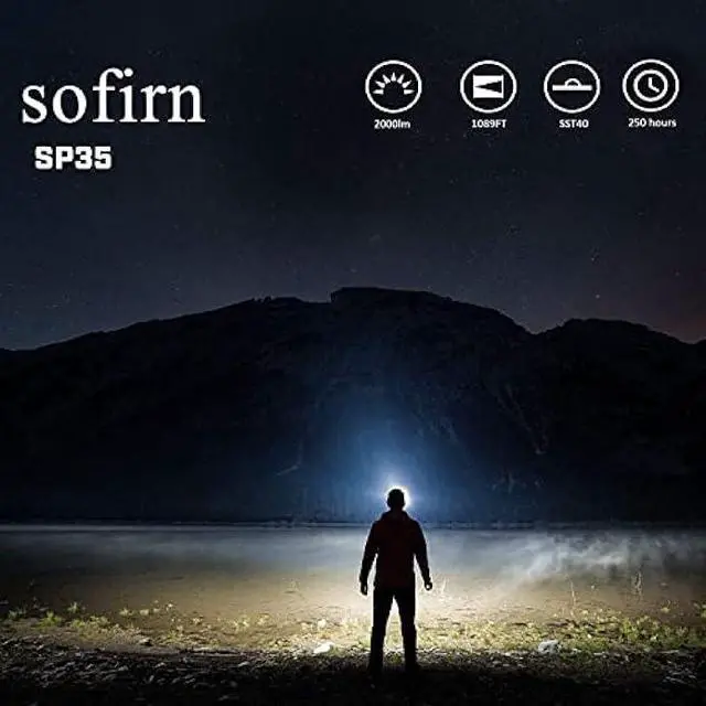 Alt view image 5 of 6 - sofirn SP35 2000 Lumen EDC Flashlight, Super Bright USB-C Rechargeable Flashlight with Pocket Clip, IPX8 Water Resistant LED Torch, for Outdoor Camping Hiking Hunting Fishing Emergency