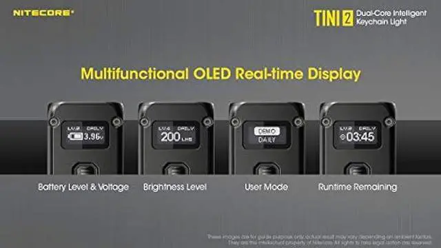 Alt view image 3 of 6 - NITECORE TINI 2 Dual LED Rechargeable Keychain Light - 500 Lumen (Black)