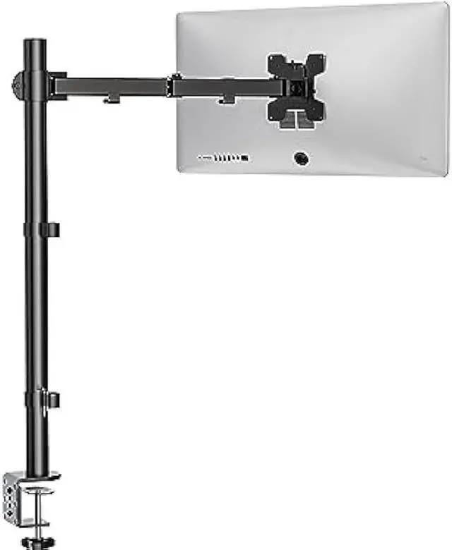Main image of WALI Monitor Arm Mount for Desk, Single Extra Tall Computer Desk Mount, Monitor Bracket Mount Stand Single, up to 32 inch, 22 lbs (M001XL), Black