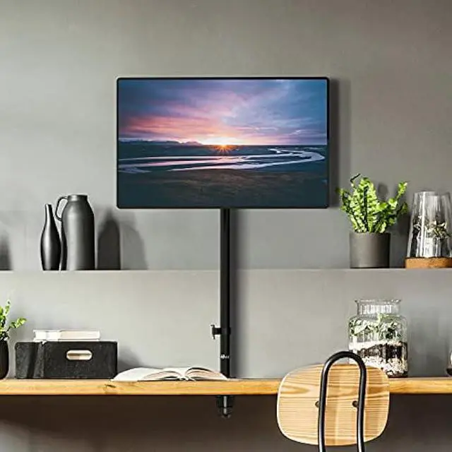 Alt view image 6 of 6 - WALI Monitor Arm Mount for Desk, Single Extra Tall Computer Desk Mount, Monitor Bracket Mount Stand Single, up to 32 inch, 22 lbs (M001XL), Black