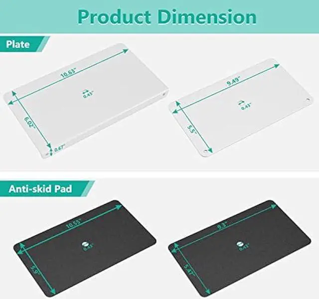 Alt view image 5 of 7 - WALI Computer Monitor Arm Clamp, C Bracket Clamp, Steel Reinforcement, for Most Monitor Mount Stand Grommet C Clamp Installation (CGRP-W), White