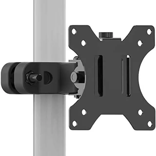 Main image of WALI Mount Plate for Universal Monitor Mounting System, Fits 1.1 to 2.4 inch Diameter Pole, Mounting Holes for 75 by 75 mm and 100 by 100mm (VES02), Black