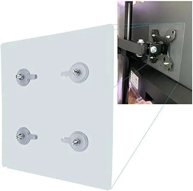 Alt view image 2 of 5 - NOBER VESA Mount Adapter Bracket Kit Non-VESA Mounting Universal for 75 VESA Monitor Arm Compatible
