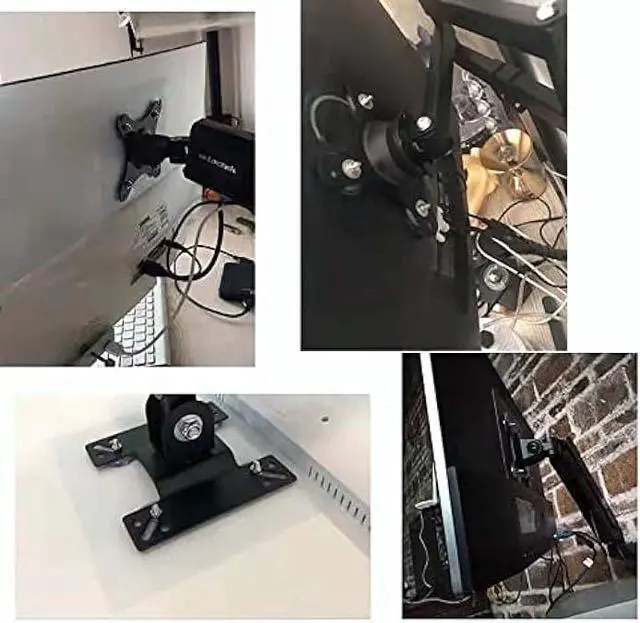 Alt view image 4 of 5 - NOBER VESA Mount Adapter Bracket Kit Non-VESA Mounting Universal for 75 VESA Monitor Arm Compatible