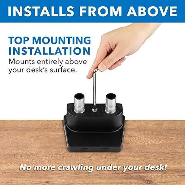 Alt view image 4 of 6 - Mount-It! Dual Monitor Arm Mount Desk Stand | Premium Quality | Articulating Mechanical Spring Height Adjustable | Fits Two 24 27 29 30 32 Inch VESA 75 100 Compatible Screens | C-Clamp and Grommet