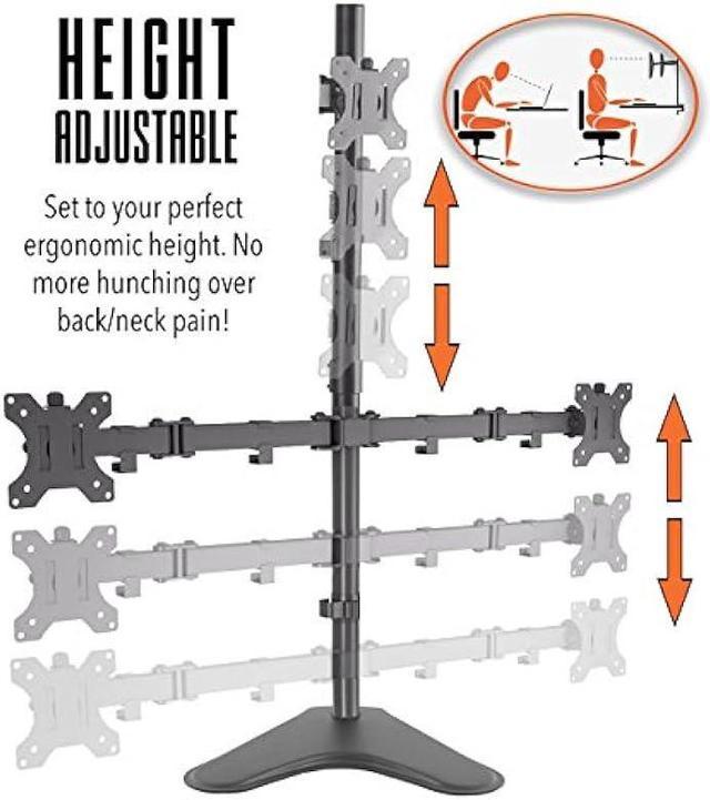 Luxor Three-Shelf Adjustable Stand-Up Workstation STAND-WS30 B&H