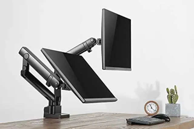 Alt view image 6 of 7 - Amer Mounts | 17-32 | LED LCD Monitor Arm | Hydra Lift Articulating Arm | Clamp and Grommet Base