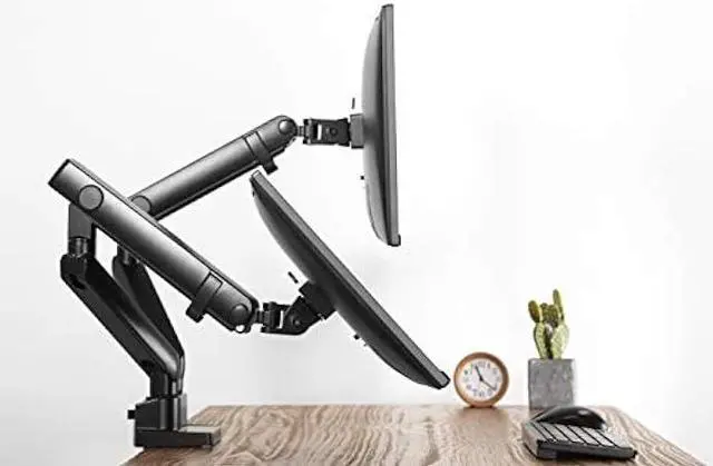 Alt view image 7 of 7 - Amer Mounts | 17-32 | LED LCD Monitor Arm | Hydra Lift Articulating Arm | Clamp and Grommet Base