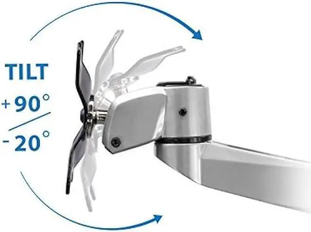 Alt view image 3 of 6 - Mount-It! Dual Monitor Desk Mount with Full Motion Swivel Arms | Premium Aluminum Material with Modular Quick Connect Function (MI-43116)