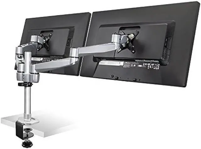 Alt view image 4 of 6 - Mount-It! Dual Monitor Desk Mount with Full Motion Swivel Arms | Premium Aluminum Material with Modular Quick Connect Function (MI-43116)