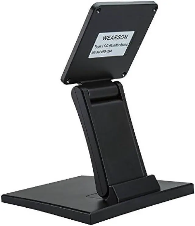 Alt view image 2 of 6 - Wearson WS-03A Adjustable LCD TV Stand Folding Metal Monitor Desk Stand with VESA Hole 75x75mm&100x100mm