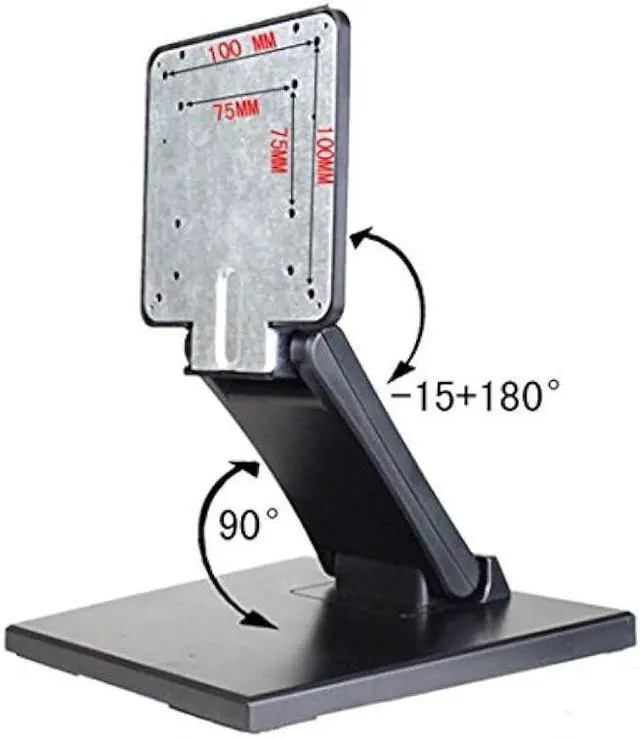 Alt view image 3 of 6 - Wearson WS-03A Adjustable LCD TV Stand Folding Metal Monitor Desk Stand with VESA Hole 75x75mm&100x100mm
