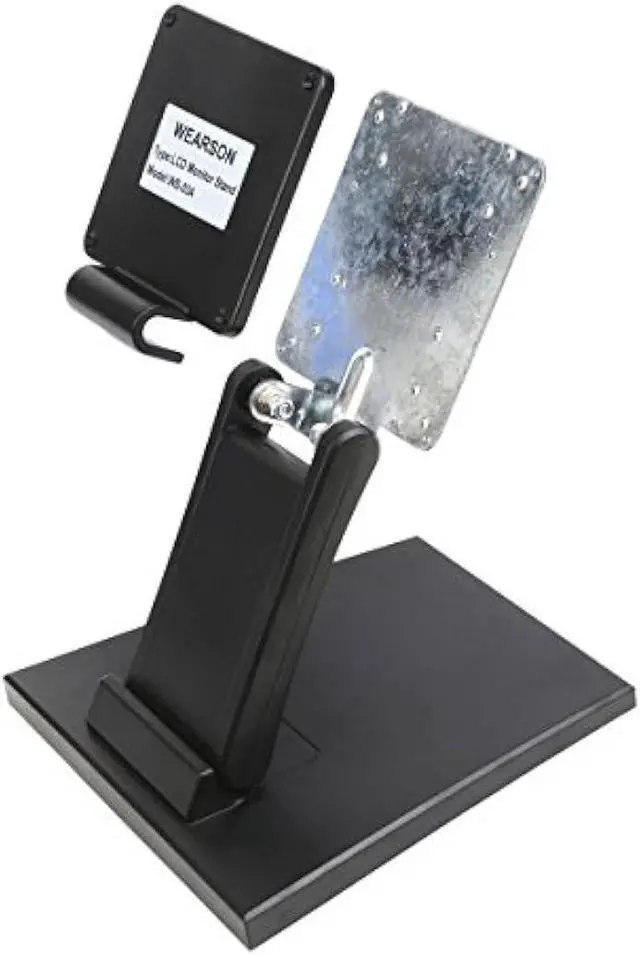 Alt view image 5 of 6 - Wearson WS-03A Adjustable LCD TV Stand Folding Metal Monitor Desk Stand with VESA Hole 75x75mm&100x100mm