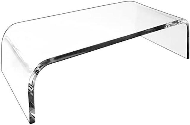 Main image of AMT Premium Acrylic Clear Monitor Stand Laptop/PC/Multimedia Monitor Riser for Home Office
