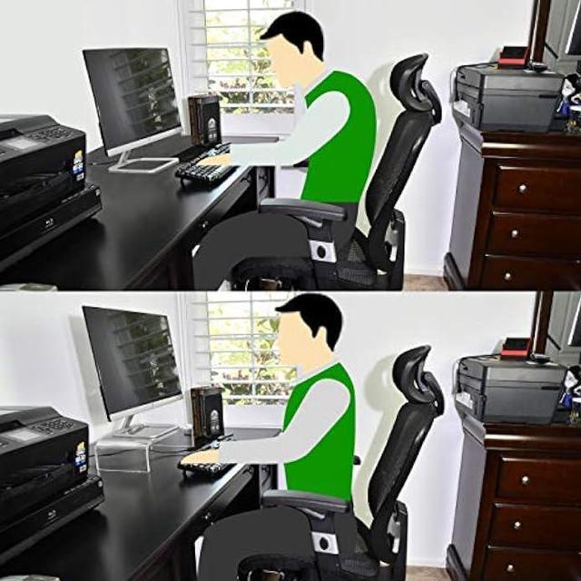 Alt view image 5 of 7 - AMT Premium Acrylic Clear Monitor Stand Laptop/PC/Multimedia Monitor Riser for Home Office