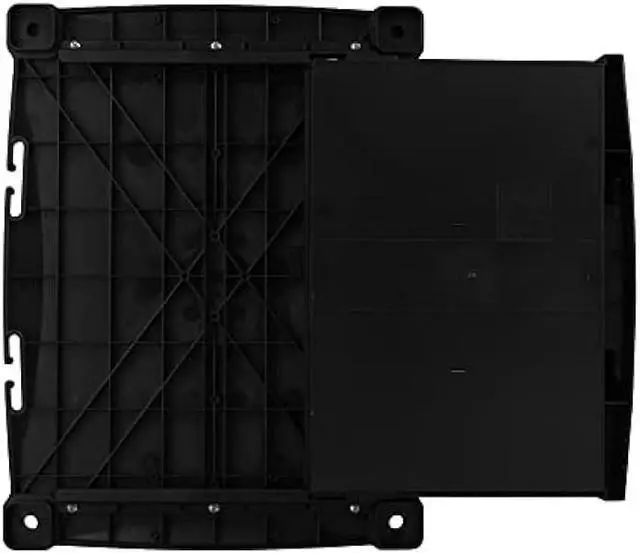 Alt view image 7 of 7 - Kantek Height-Adjustable Computer Monitor Stand Organizer, Removable Organizing Drawer, Cable Management, 17 x 13.25 x 4.1 To 6.5 High, Black