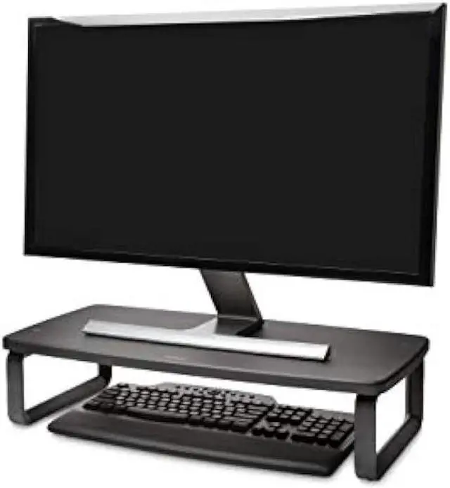 Alt view image 4 of 6 - Kensington SmartFit Extra Wide Monitor Stand (K52797WW), Black, 2 x 24 x 11.8