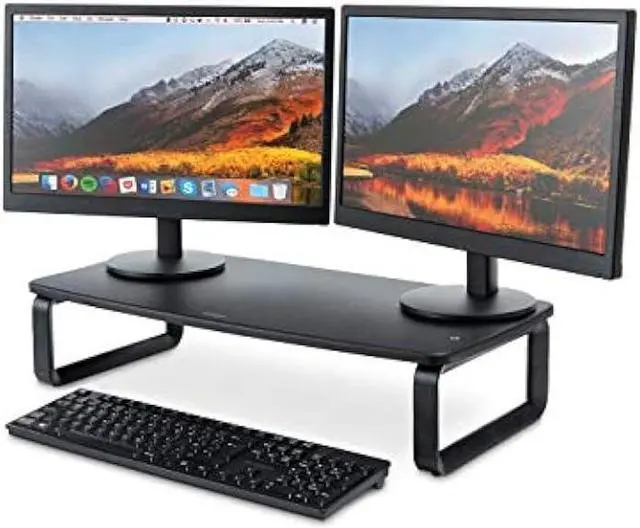 Alt view image 5 of 6 - Kensington SmartFit Extra Wide Monitor Stand (K52797WW), Black, 2 x 24 x 11.8
