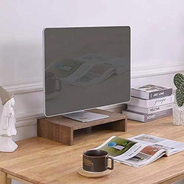 Alt view image 3 of 7 - Kirigen Monitor Stand Wooden - Desk Stand Wood for Computer/Laptop/TV Printer - Monitor Arms & Stands Desk Riser for Office Desktop Workspace Organizers Platforms Stands (39,Dark Brown)