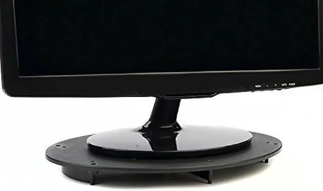 Alt view image 5 of 7 - Vu Ryte Stackable 1 Inch Computer Monitor Riser Stand, Oval, Black, VUR 8800 4-Pack