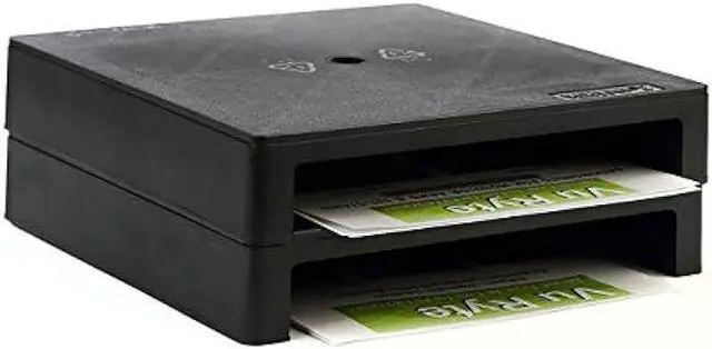 Alt view image 2 of 7 - Vu Ryte Stackable 2 Inch Computer Monitor Riser Stand, VuRyser 2, Black, VUR 4855 (2-Pack)