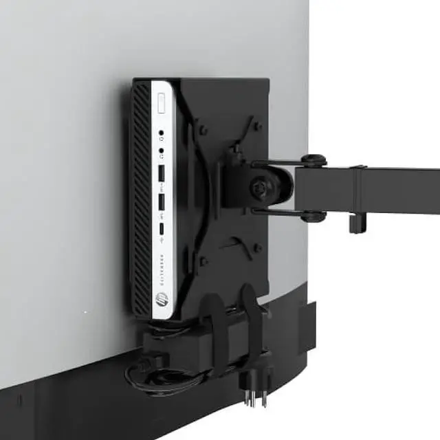 Alt view image 7 of 7 - HumanCentric Mount Compatible with HP Desktop Mini, HP ProDesk Mini, HP EliteDesk Mini, Replaces Dual VESA Sleeve for HP Mini Desktops v3, HP Mini VESA Mount Adapter, Arm, Under Desk and Wall Mount