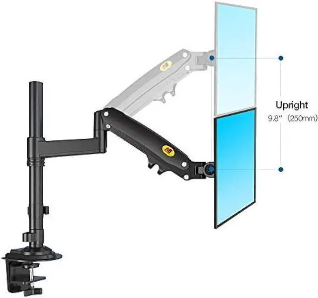 Alt view image 6 of 6 - NB North Bayou Dual Monitor Desk Mount Stand Full Motion Swivel Computer Monitor Arm Fits 2 Screens up to 32'' with Load Capacity 4.4~26.4lbs for Each Monitor H180-B