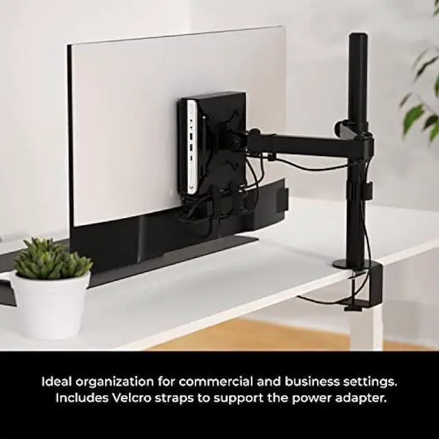 Alt view image 3 of 7 - HumanCentric Mount Compatible with HP Desktop Mini, HP ProDesk Mini, HP EliteDesk Mini, Replaces Dual VESA Sleeve for HP Mini Desktops v3, HP Mini VESA Mount Adapter, Arm, Under Desk and Wall Mount