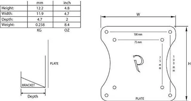 Alt view image 6 of 6 - Gladiator Joe Acer Monitor Mount Adapter, Compatible with Multiple Acer Monitor Models: S200HQL, S200SQL, S200HL, G206HL, G206HL Bbd, G206HQL, G206HQL bd, S220HQL, S220HL and More