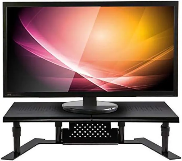 Alt view image 5 of 6 - Allsop 31883 Metal Art ErgoTwin Dual Monitor Stand