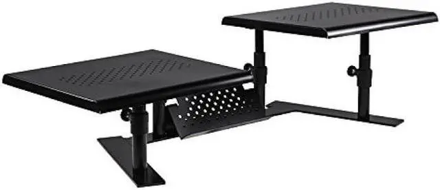 Alt view image 6 of 6 - Allsop 31883 Metal Art ErgoTwin Dual Monitor Stand