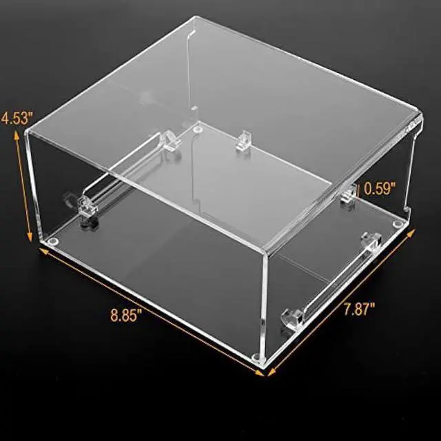 Alt view image 5 of 7 - CaSZLUTION Acrylic Desktop Stand for Apple Mac Studio, Stand Holder Compatible with Mac Studio M1, Mac Mini M1 M2 2010-2023 (Clear)