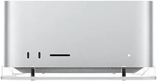 Alt view image 7 of 7 - CaSZLUTION Acrylic Desktop Stand for Mac Studio Stand Holder Compatible with Mac Studio and Mac Mini