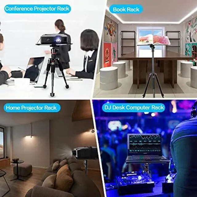 Alt view image 6 of 6 - koolehaoda Laptop Notebook Pallet Projector Tray Holder with Arca-Swiss Interface for 1/4 to 3/8 Screw Tripod Stand Ballhead Mount, 22 lbs Capacity with Vented Cooling Platform Stand