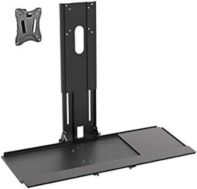 Alt view image 2 of 5 - Monoprice Workstation Wall Mount for Keyboard and Monitor