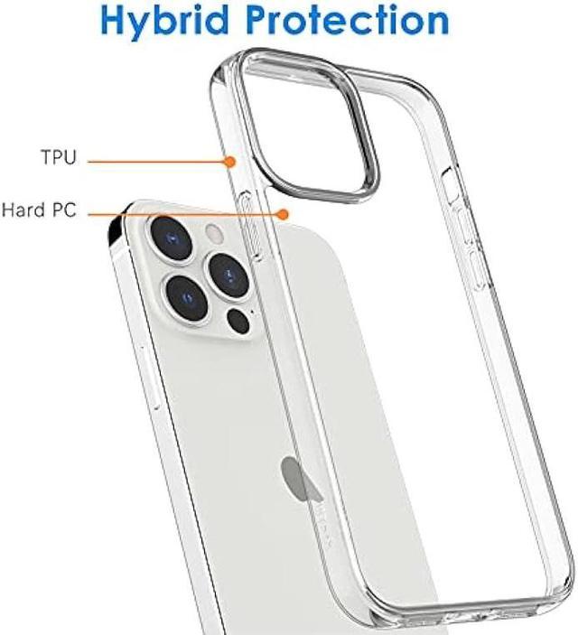 JETech Case for iPhone 13 Mini 5.4-Inch, Non-Yellowing Shockproof Phone  Bumper Cover, Anti-Scratch Clear Back (Clear)