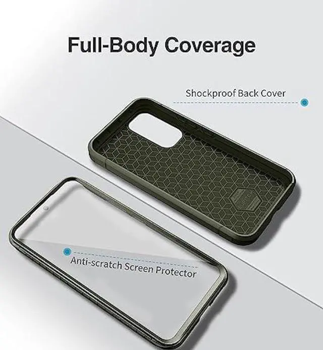 Alt view image 7 of 7 - SURITCH for Samsung Galaxy A54 5G Phone Case, Full Body Shockproof Protective Military Grade Rugged Dual Layer Case with Built in Screen Protector -Green