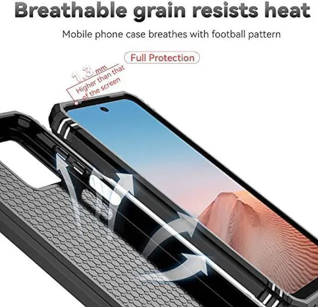 Alt view image 7 of 7 - SunStory for Motorola Moto G 5G 2023 Case with HD Screen Protector & Slide Camera Cover & Kickstand, [Military-Grade] Phone Case for Moto G 5G 2023 (Black)