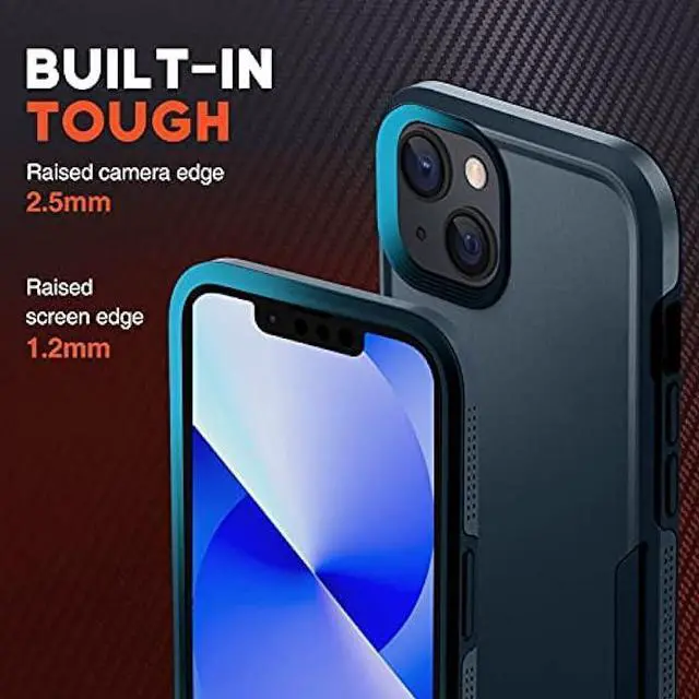 Alt view image 4 of 6 - NTG Military Shockproof iPhone 14 Case, iPhone 13 Case [2 Layer Structure Protection] [Military Grade Anti-Drop] Hard Slim iPhone 14/13 Phone Case,Shockproof Protective Phone Case for iPhone 14/13