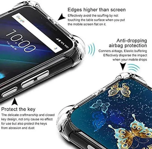 Alt view image 3 of 5 - FollmeAir for Moto G Stylus 4G 2023 Case(NOT for Stylus 5G 2023),Slim Flexible TPU for Girls Women Airbag Bumper Shock Absorption Rubber Soft Silicone Cover for Moto G Stylus 4G 2023 (Butterfly)