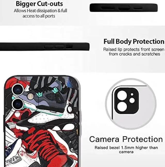 Alt view image 4 of 7 - Jkxwl iPhone 11 Case for Boys Men iPhone Case Upgraded [Camera Protection] with Full Body Protection Anti-Scratch Shockproof Case Compatible with iPhone 11 6.1 inch Cool Shoe