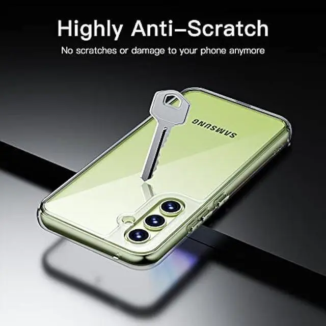 Alt view image 4 of 6 - JETech Case for Samsung Galaxy A54 5G 6.4-Inch, Non-Yellowing Shockproof Bumper Protective Phone Cover, Anti-Scratch Hard PC Back (Clear)