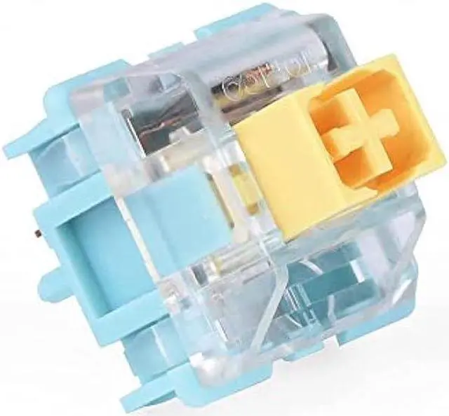 Alt view image 2 of 6 - EPOMAKER Sea Salt Silent Mechanical Keyboard Switches Set, Pre-Lubed Linear Switch with LED Slot, 35 Pieces for Customizing Keyboards