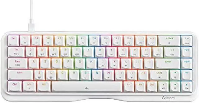 Main image of KEMOVE K68se 60% Gaming Mechanical Keyboard RGB Backlit,Linear Red Switch,Ultra-Compact 68 Key Keyboard,White