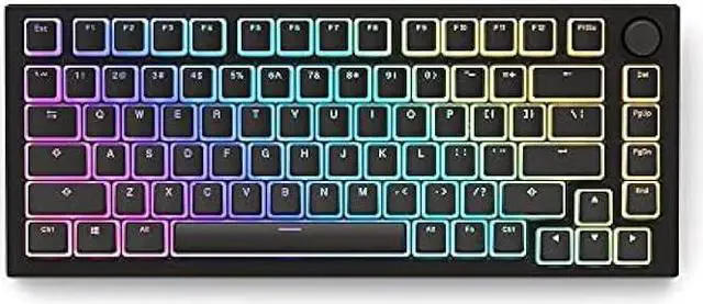 Alt view image 4 of 6 - Glorious Aura V2 (Black) - PBT Pudding Keycaps for Mechanical Keyboards - ANSI (US), ISO Compatible - Supports Full Size, TKL, 75%, 60% Layouts