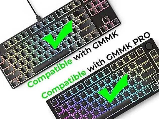 Alt view image 5 of 6 - Glorious Aura V2 (Black) - PBT Pudding Keycaps for Mechanical Keyboards - ANSI (US), ISO Compatible - Supports Full Size, TKL, 75%, 60% Layouts